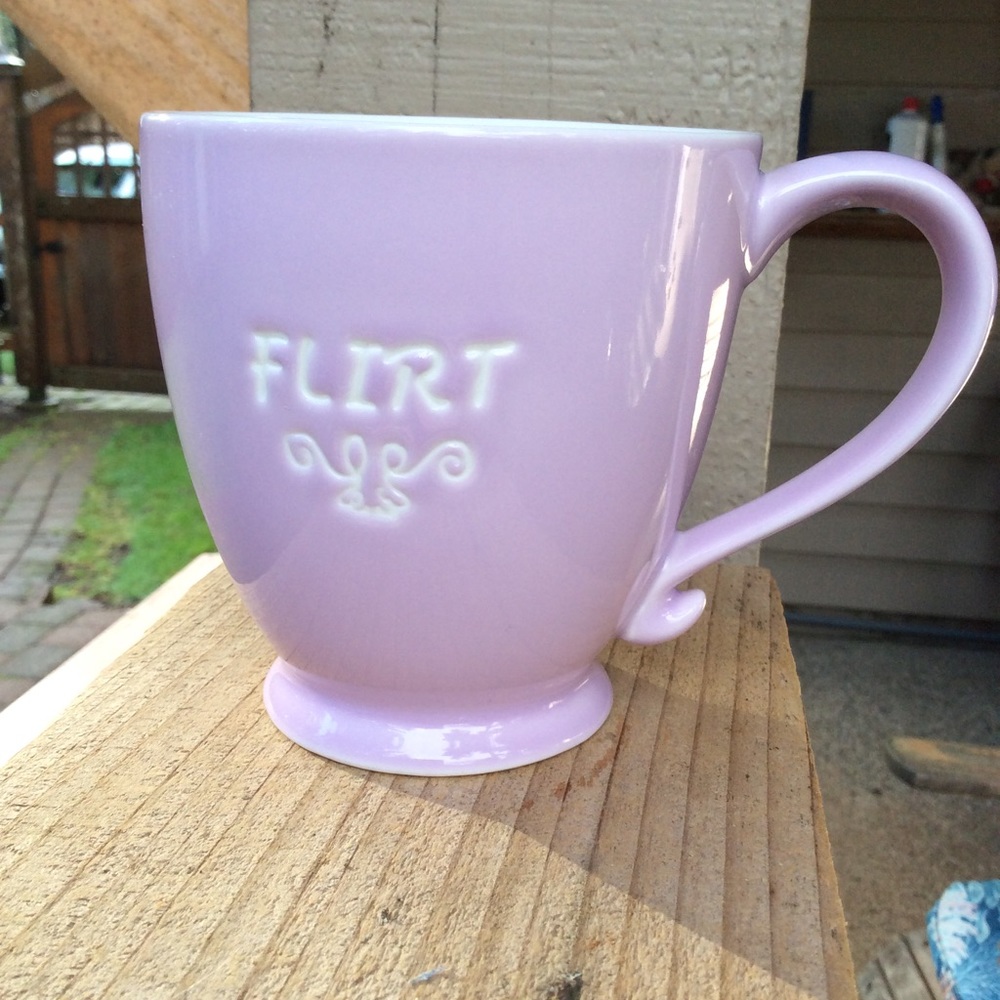 Starbucks mug lavender flirt.  2006